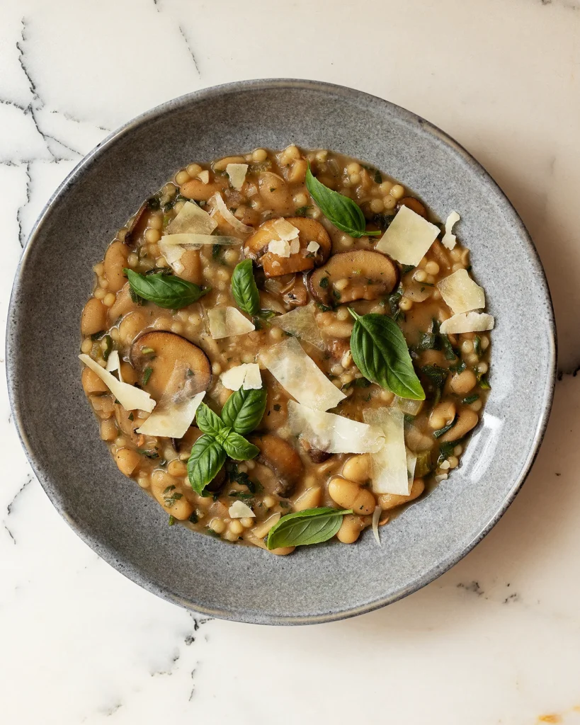 Herby Bean Stew with Mushrooms