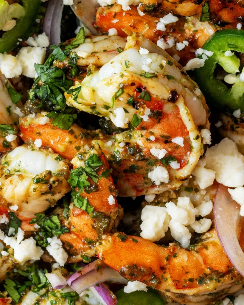 Lime cilantro shrimp for tacos