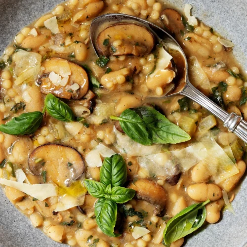 Mushroom bean stew