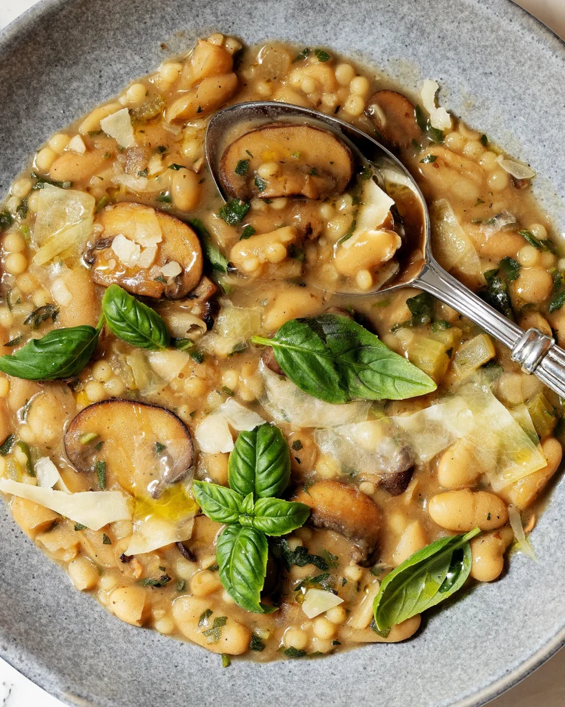 Mushroom bean stew