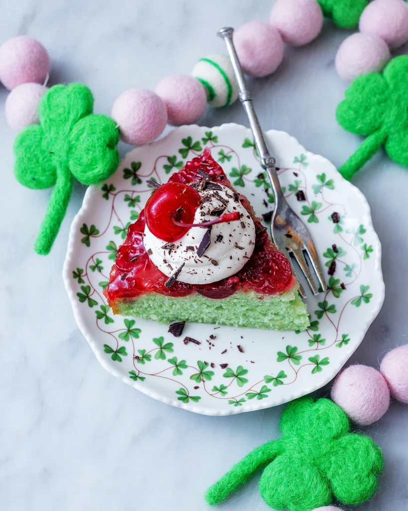 Vanilla mint cake with whipped mascarpone