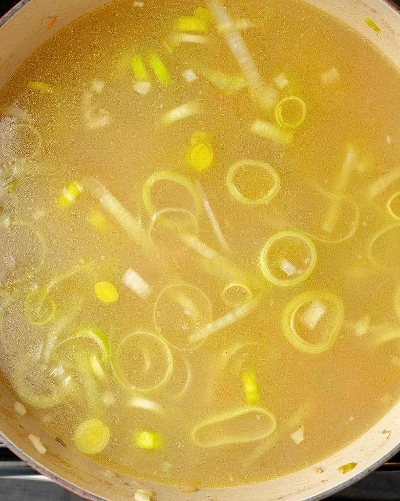 Add homemade broth