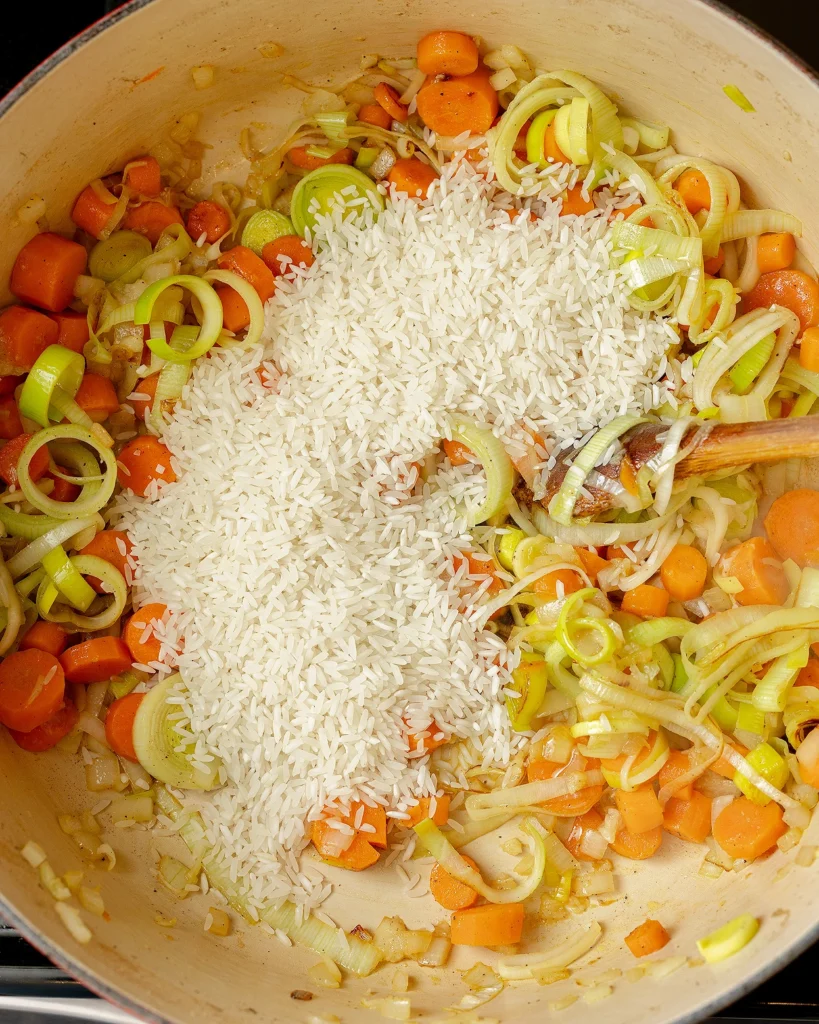 Add white rice