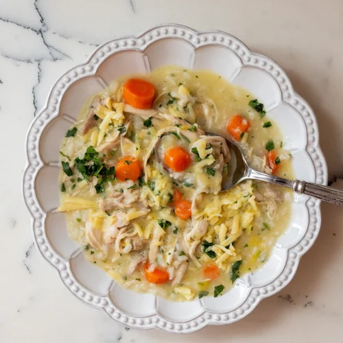 Chicken and Cheddar Rice Soup