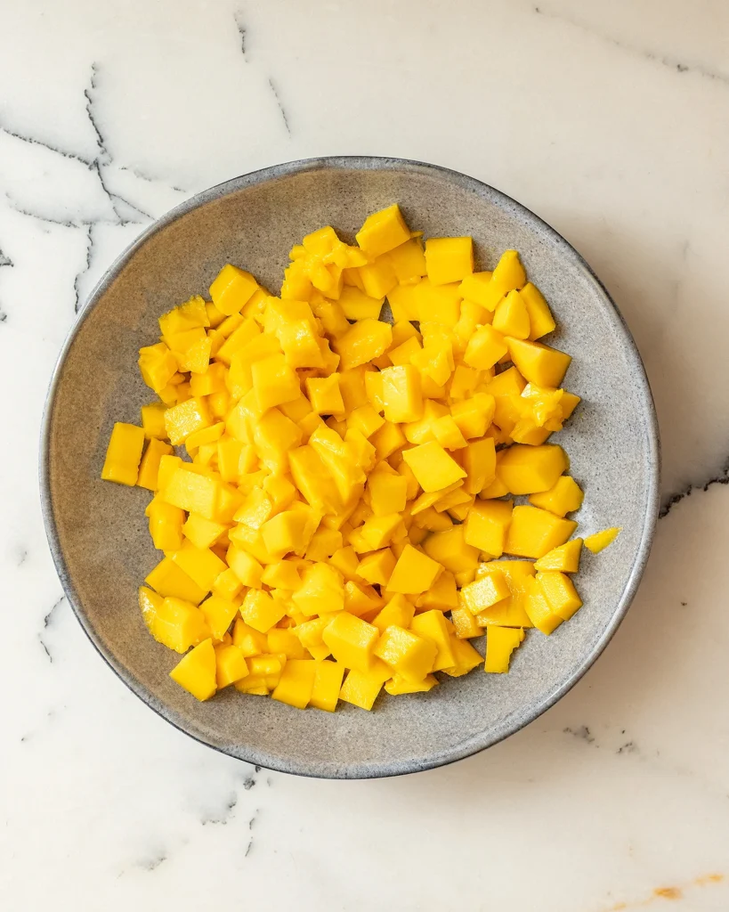 Diced mangos