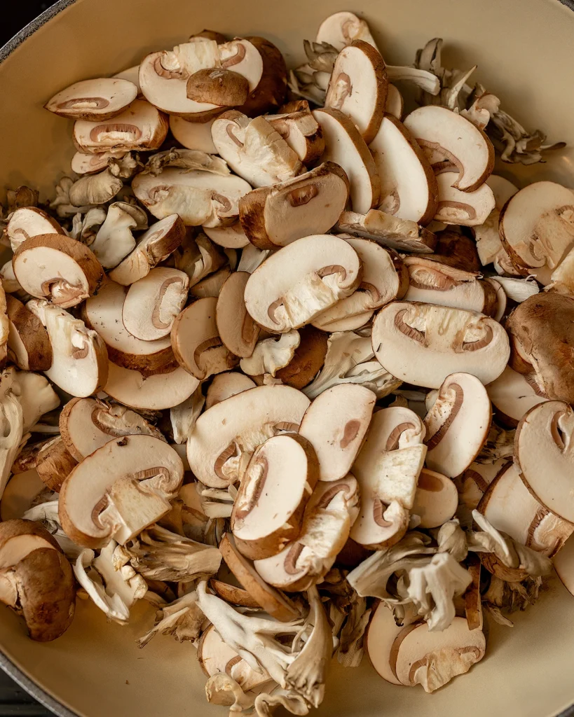 Dry wet dry mushroom technique