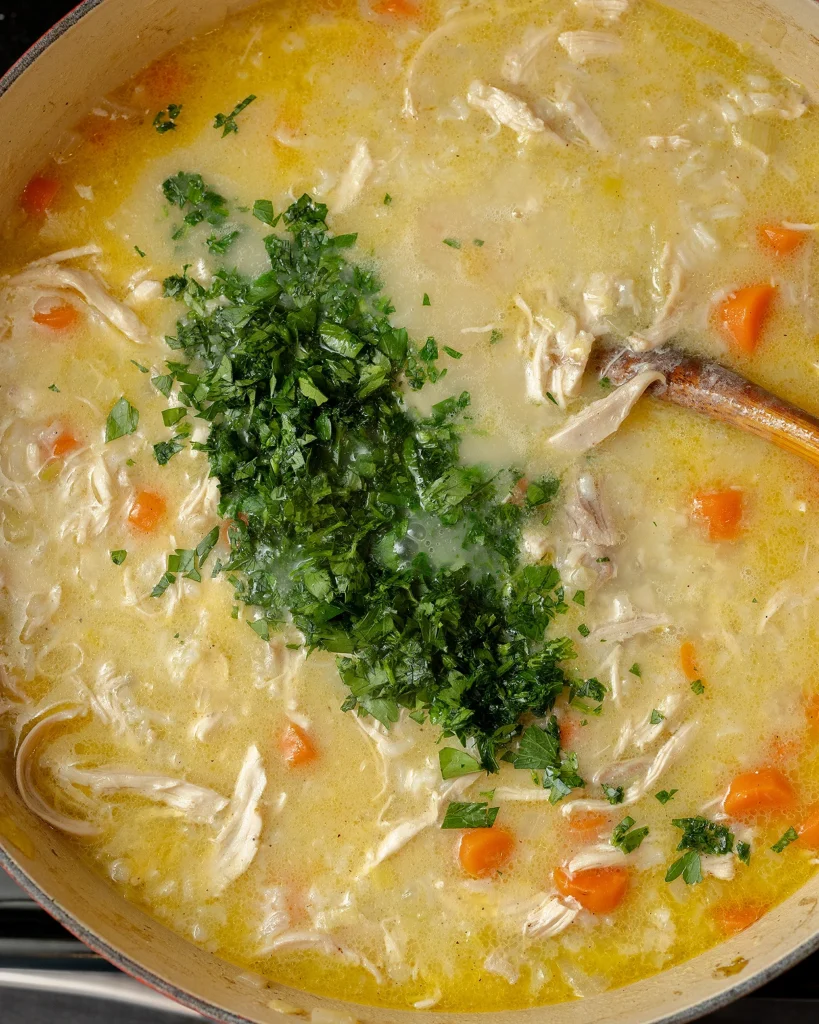 Finish with parsley and lemon