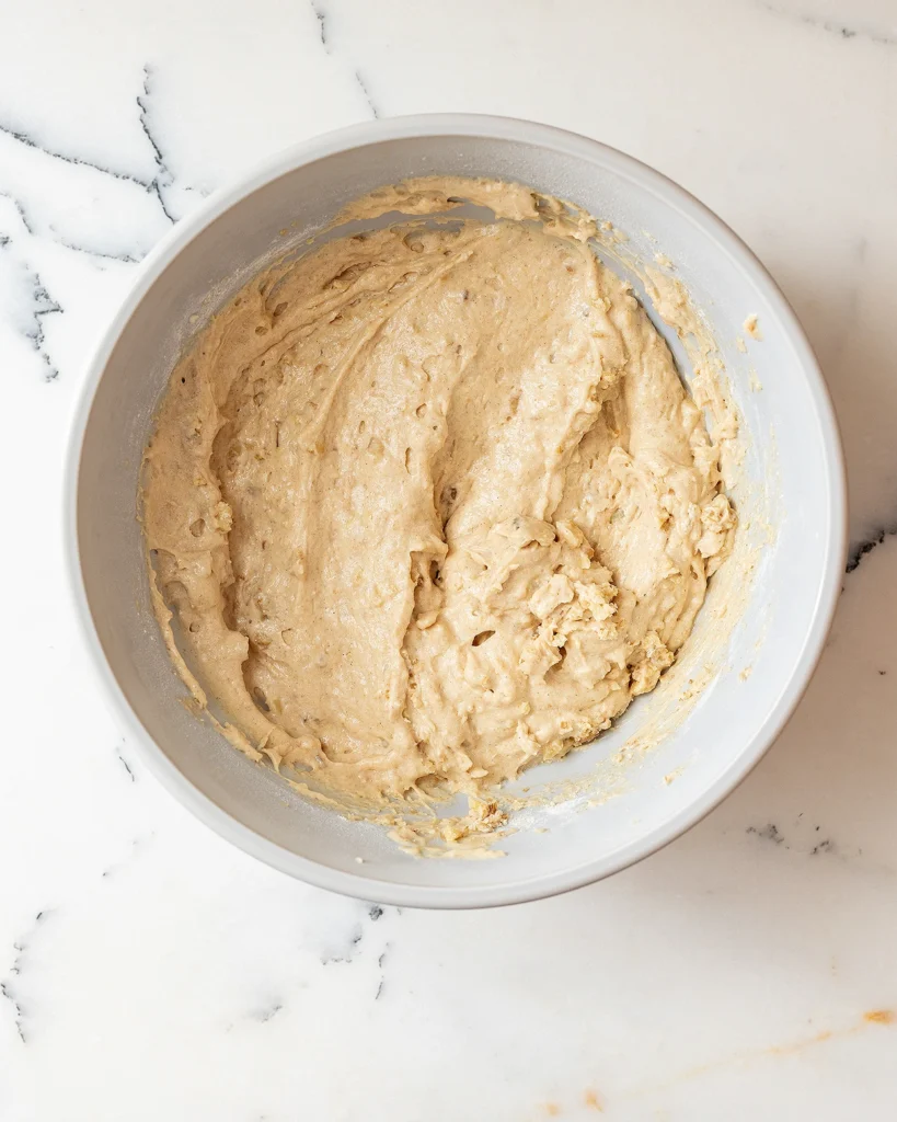Finished carrot cake batter