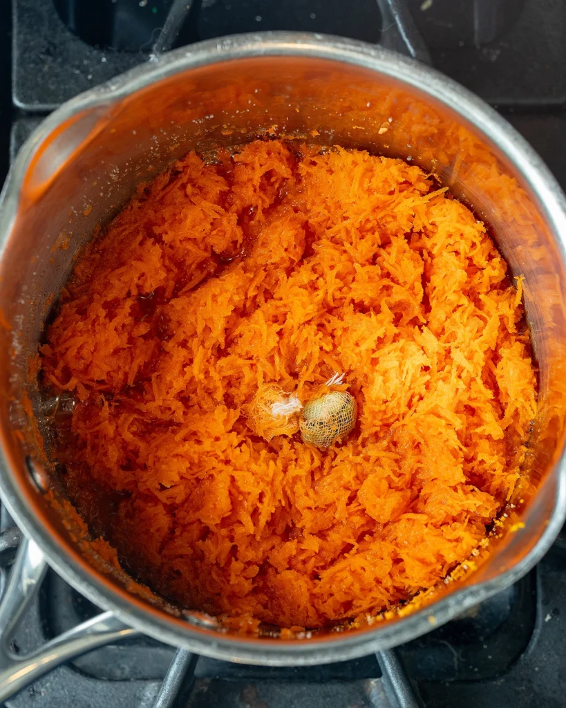 How long to simmer carrot jam