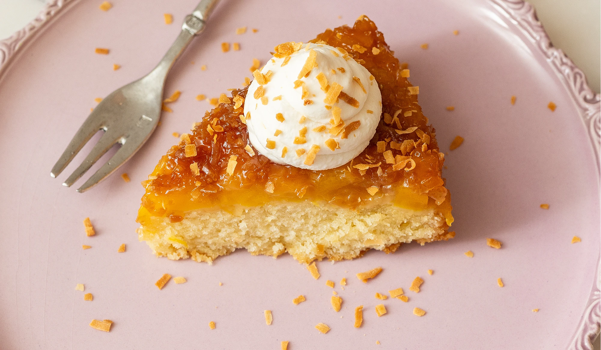 Salted Coconut Mango Upside-Down Cake Recipe
