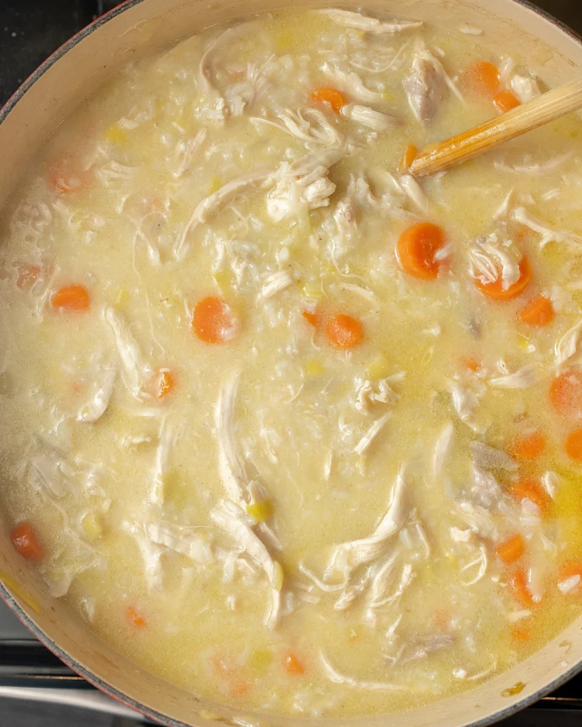 Simmer until rice is tender