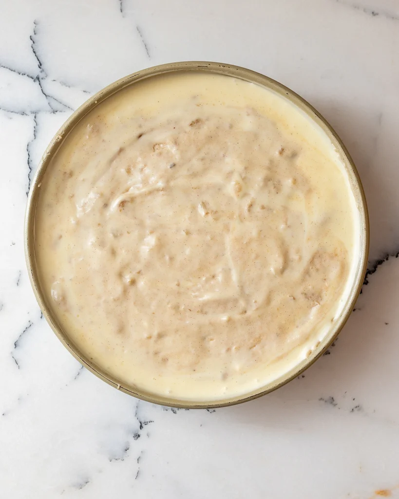 Swirl batter into cream cheese