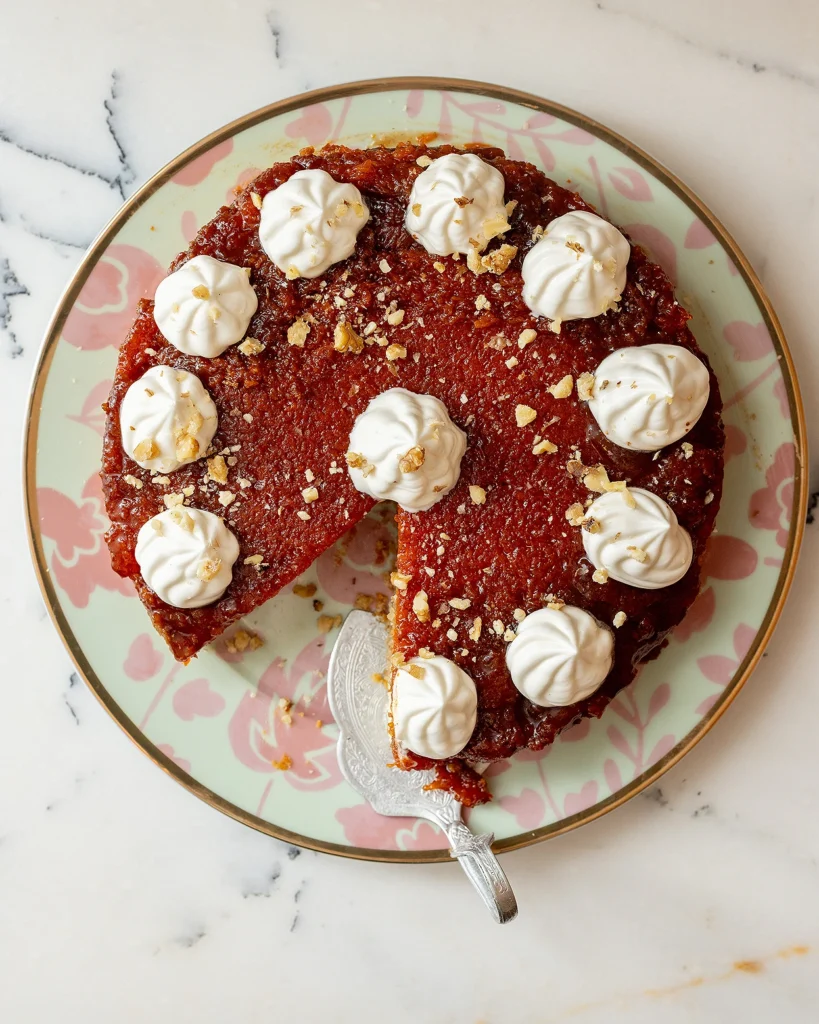 Upside Down Carrot Cake for Easter