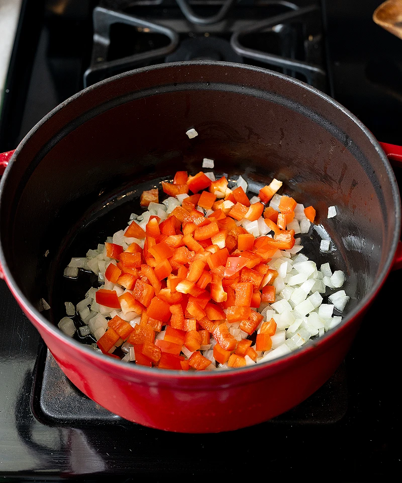 Add bell peppers