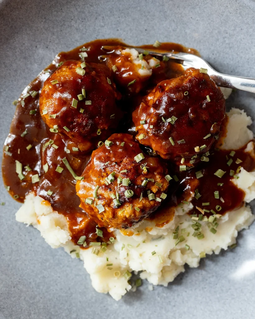 BBQ chicken meatballs
