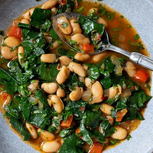 Orange thyme bean soup recipe