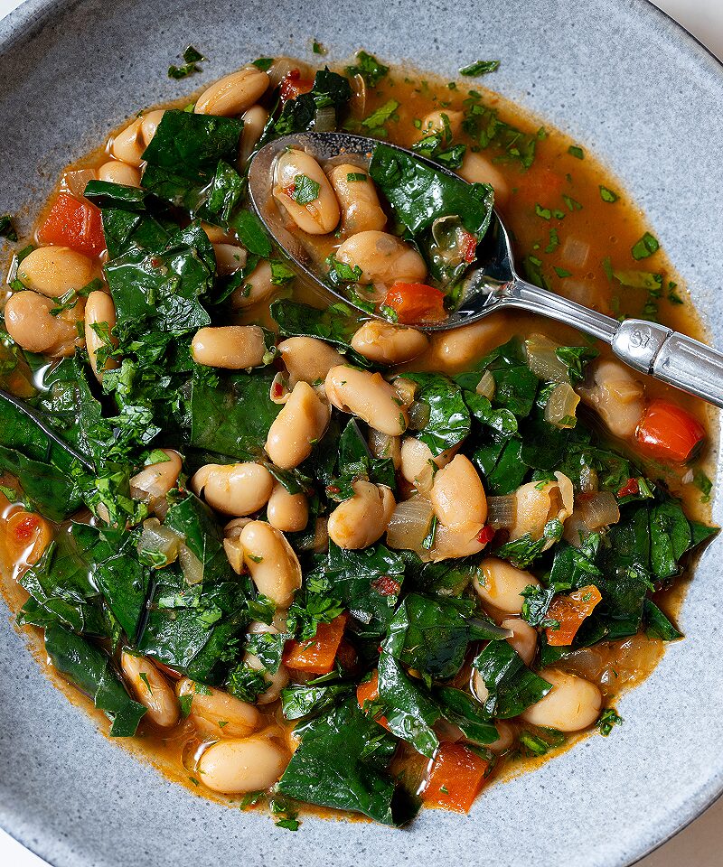 Orange thyme bean soup recipe
