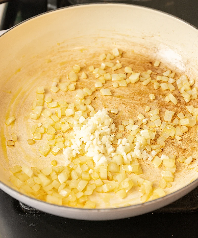Saute garlic
