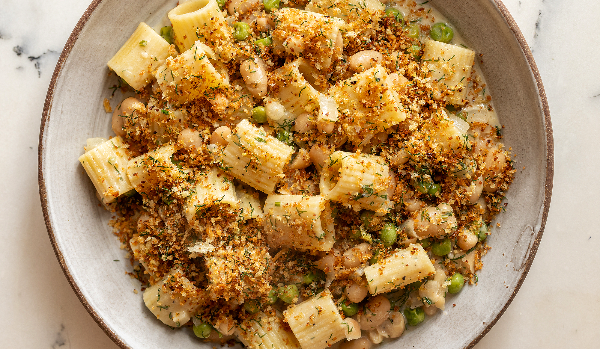 Vegan Lemon-Dill Beans and Pasta Recipe