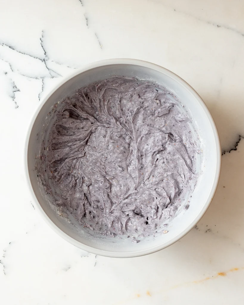 Blueberry cake batter