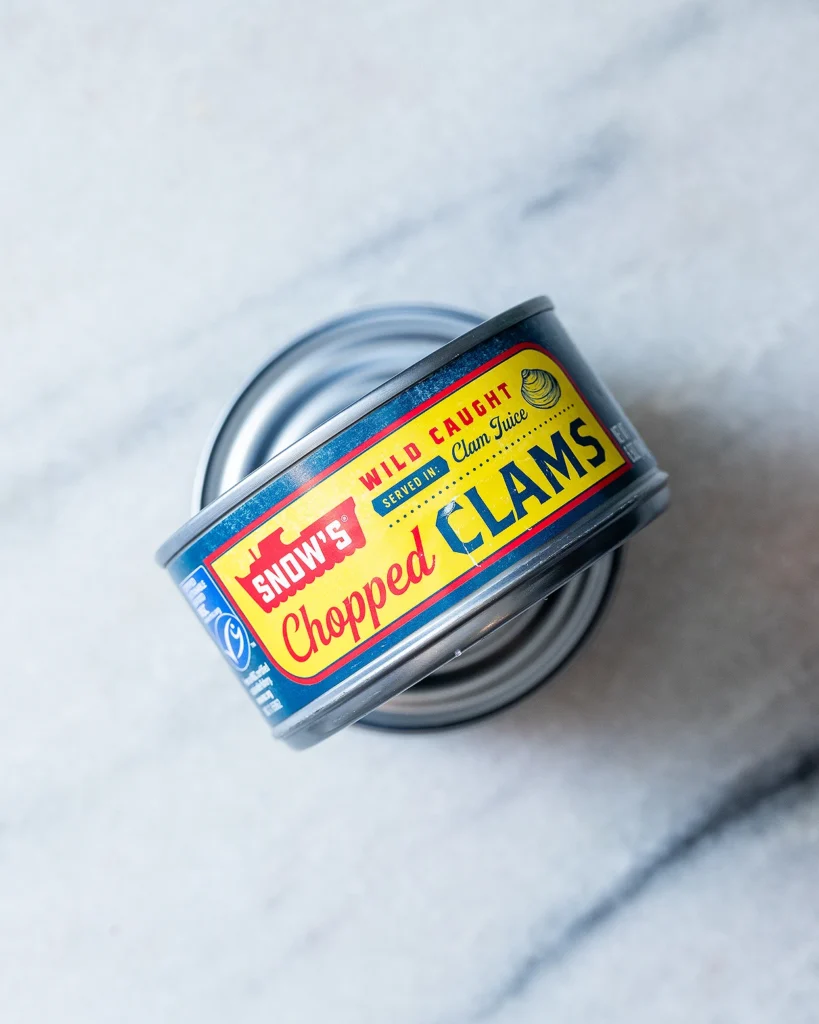 Canned clams