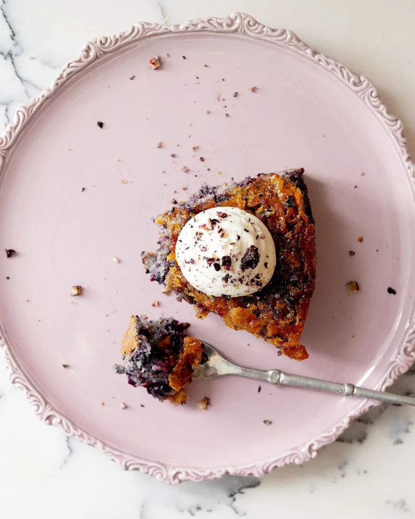 Double blueberry cake