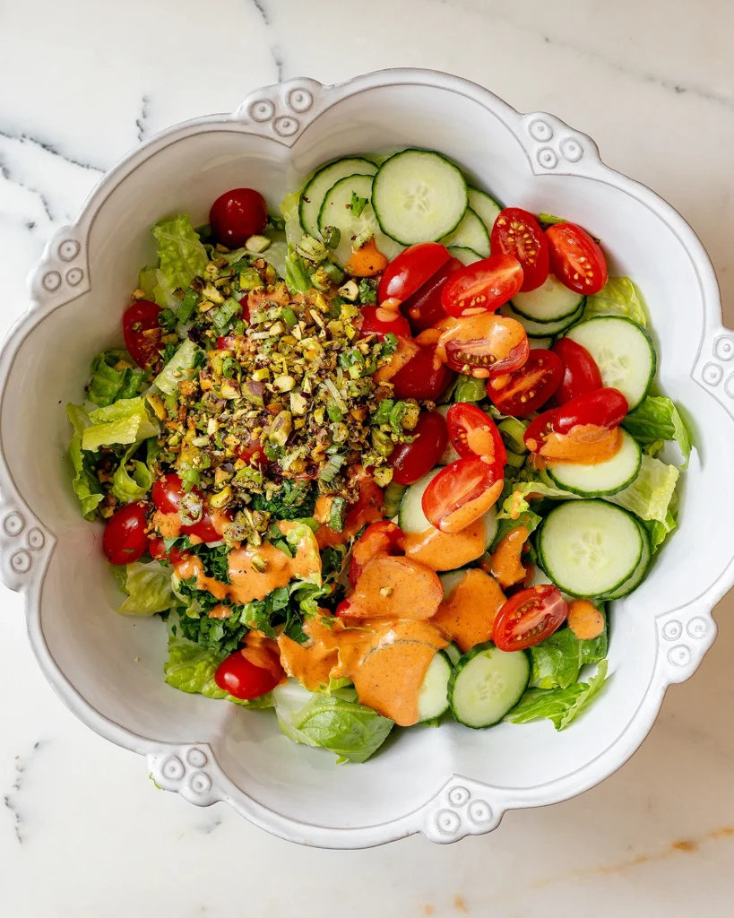 Dress the salad