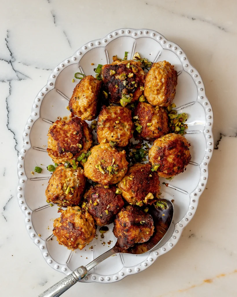 Harissa chicken meatball recipe