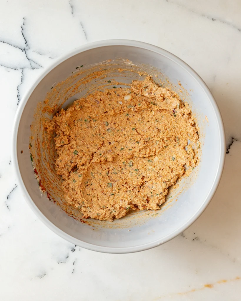 Make harissa chicken meatball panade