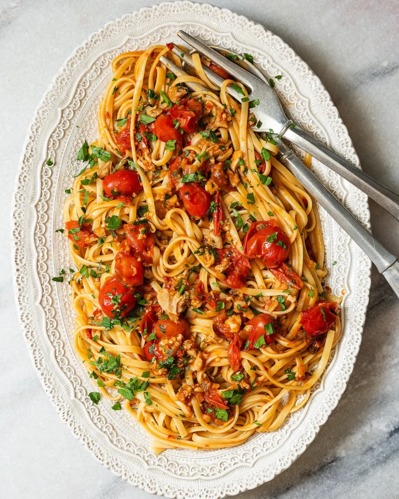 Spicy Clam and Tomato Pasta recipe