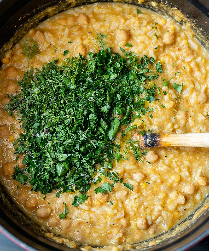 Add herbs