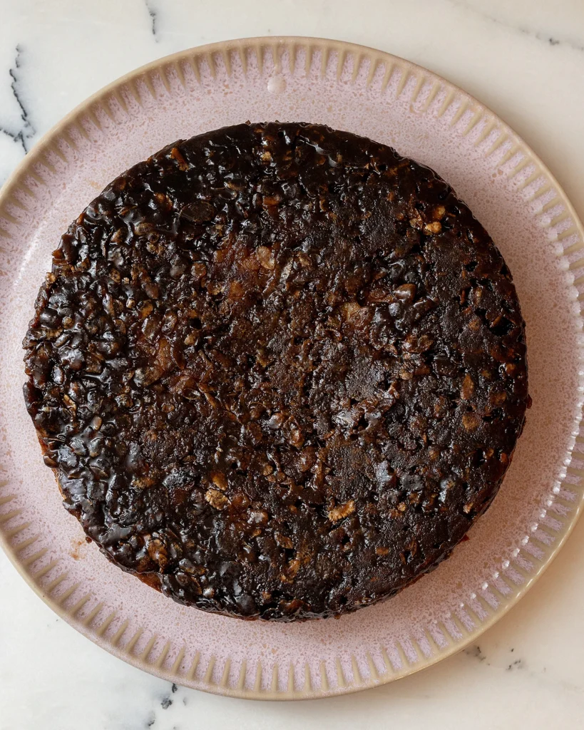 Baked cocoa pebbles caramel