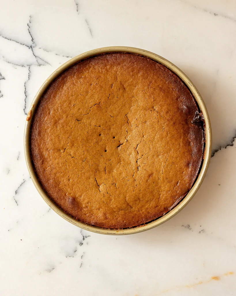 Baked upside down cake