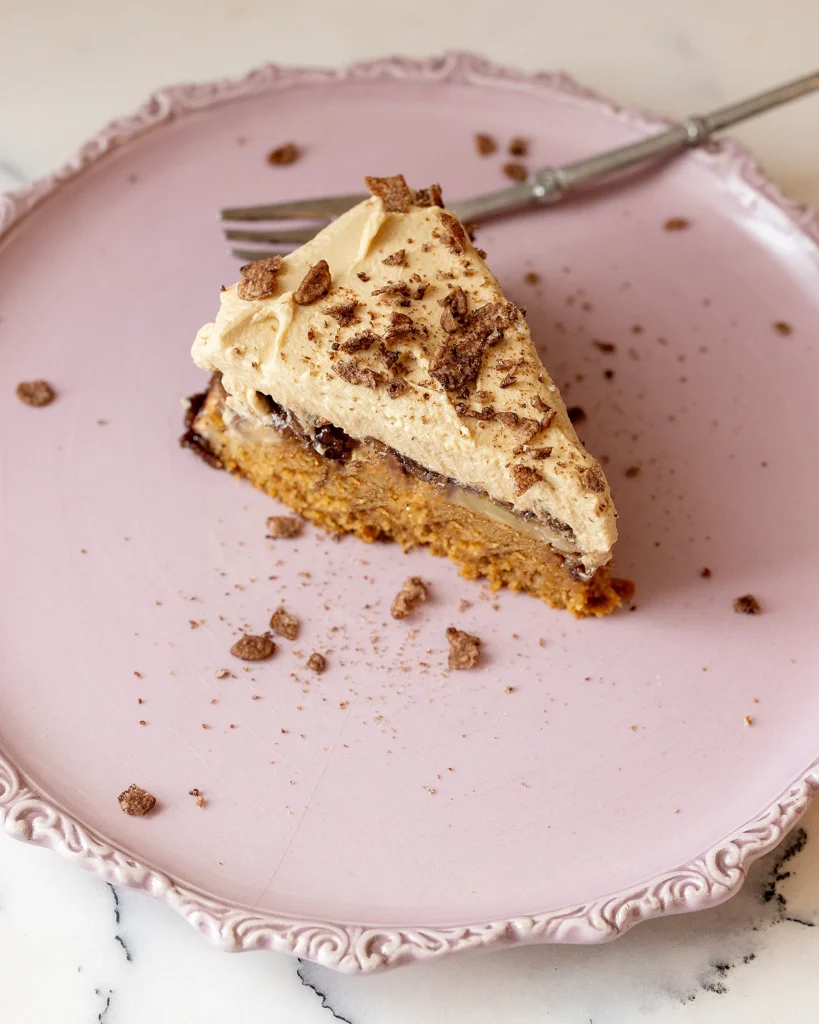 Chicory cake with chicory whipped mascarpone