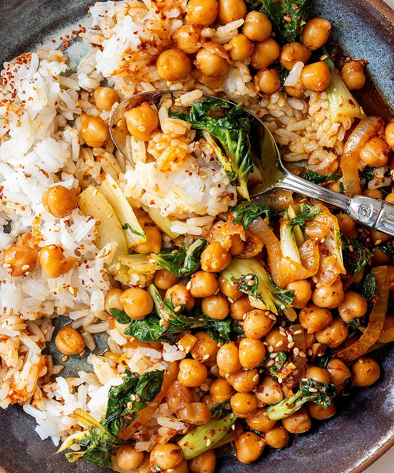 Gochujang chickpeas