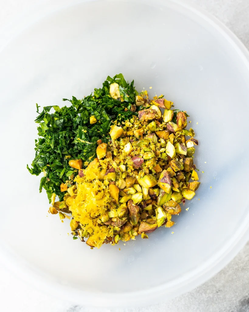 Pistachio garnish