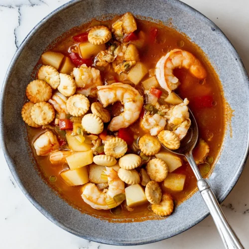 Spicy Shrimp and Clam Tomato Chowder Recipe