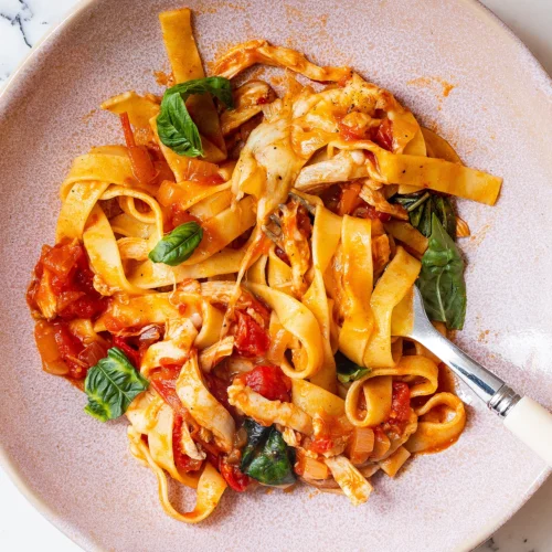 Cheesy chicken ragu