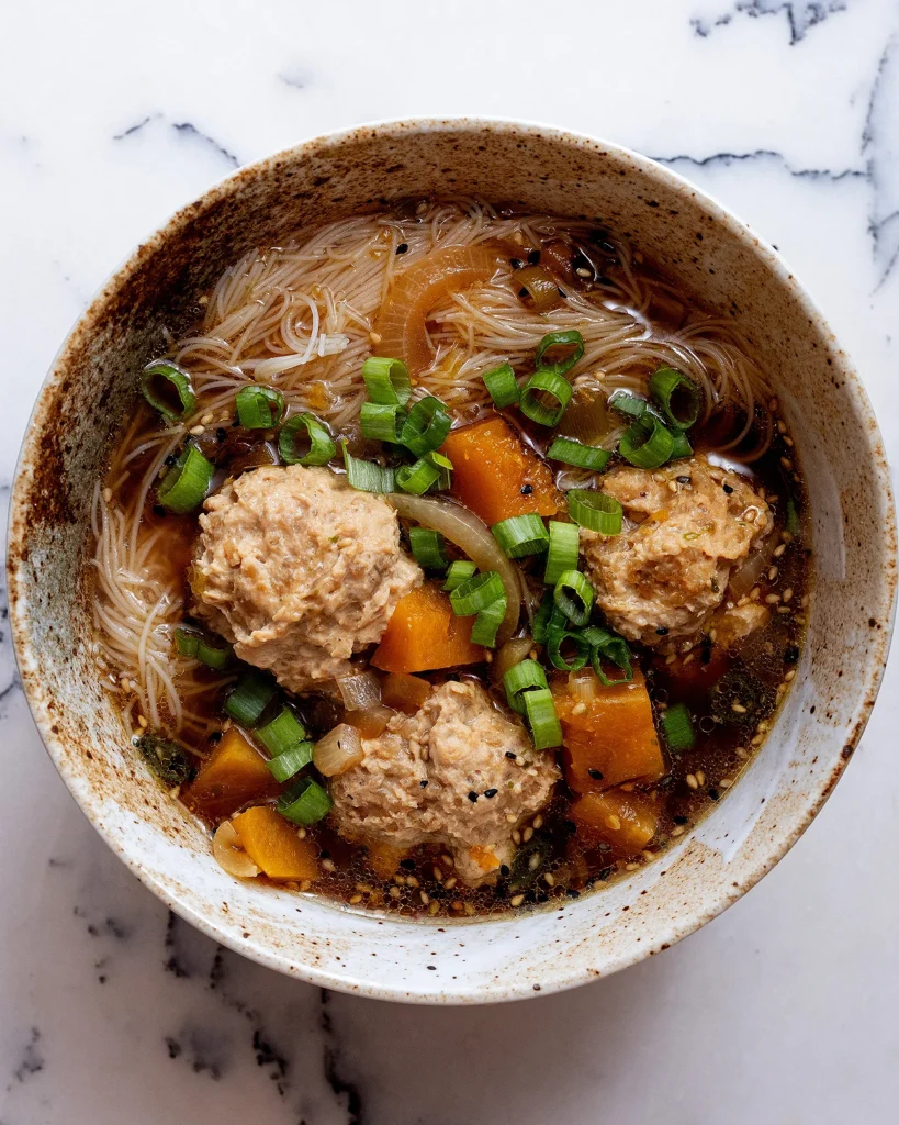Chicken Meatball and Squash Soup Recipe