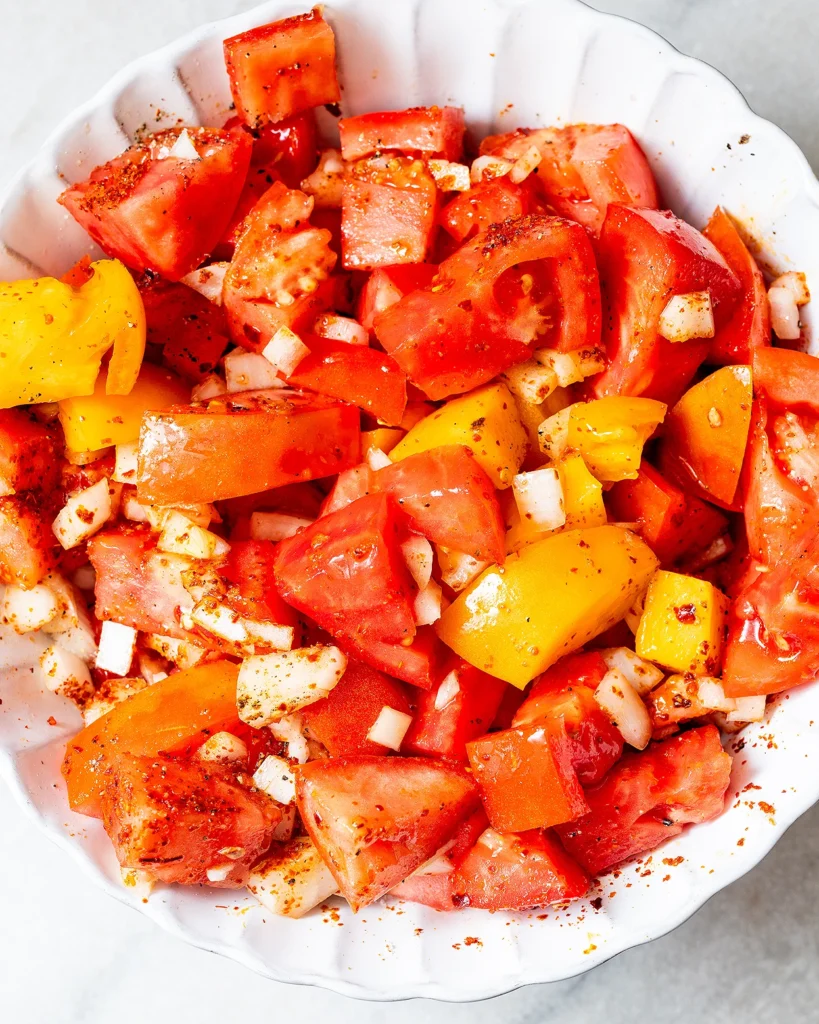 Marinate tomatoes