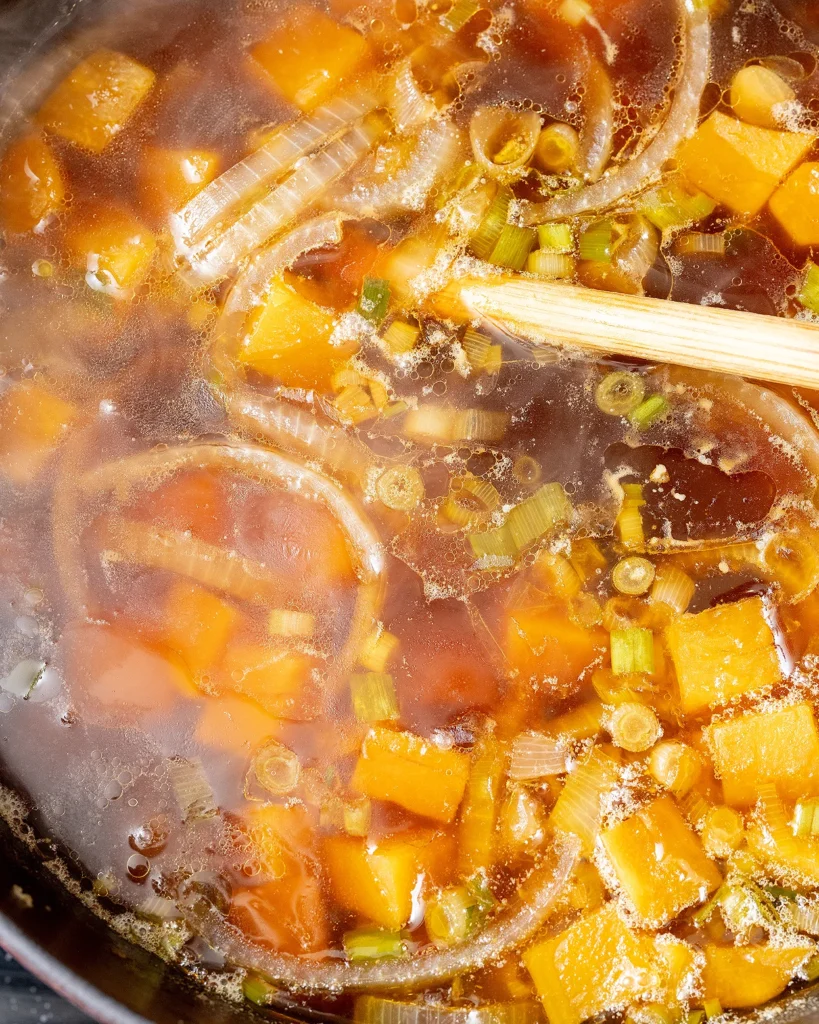 Simmer butternut squash