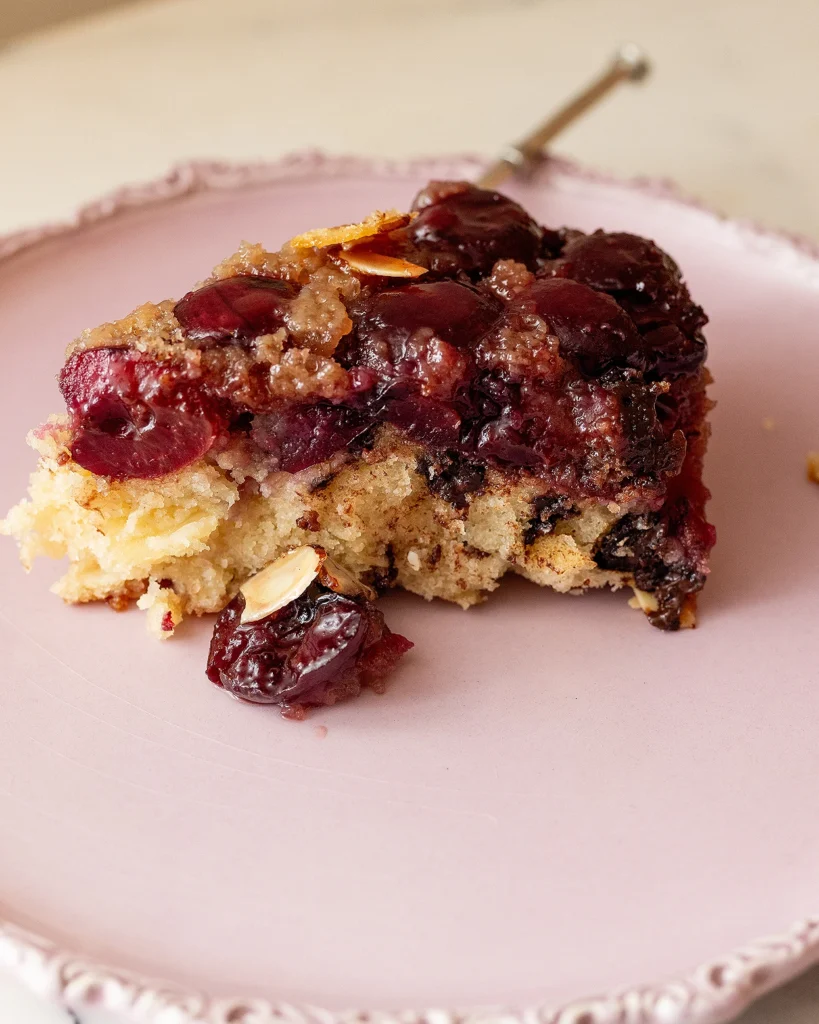 Cherry almond cake