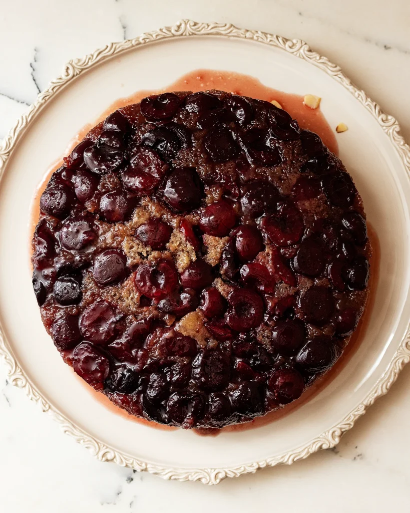 Cherry upside-down cake