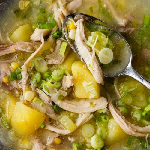 Corn soup chicken