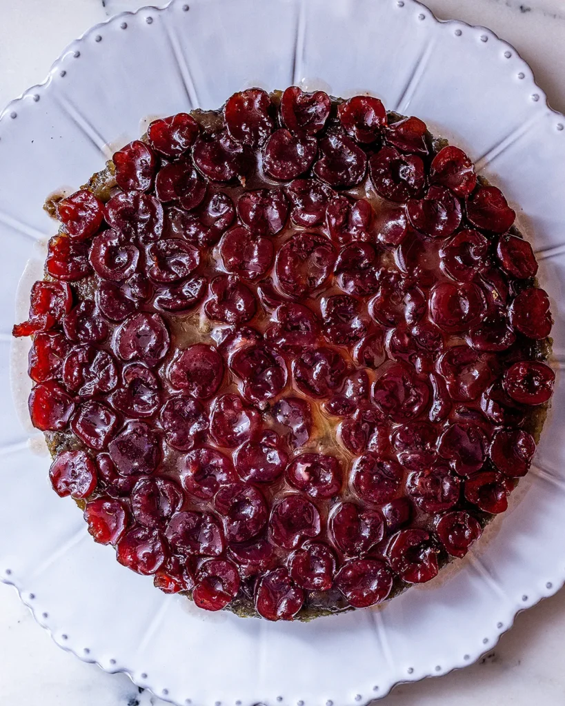 Cherry upside-down cake