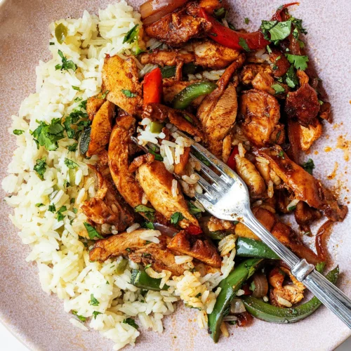 Chicken and rice bowls