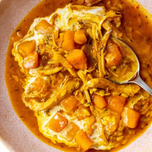 Chicken squash soup coconut milk