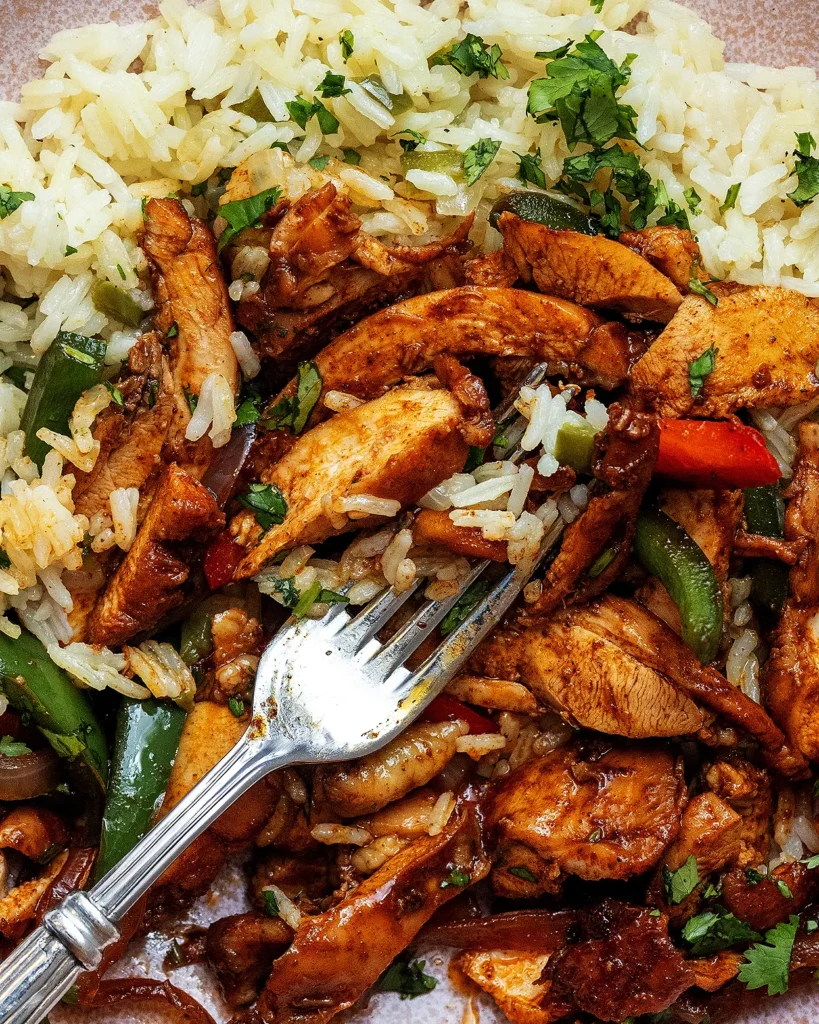 Chipotle Orange Chicken with Rice