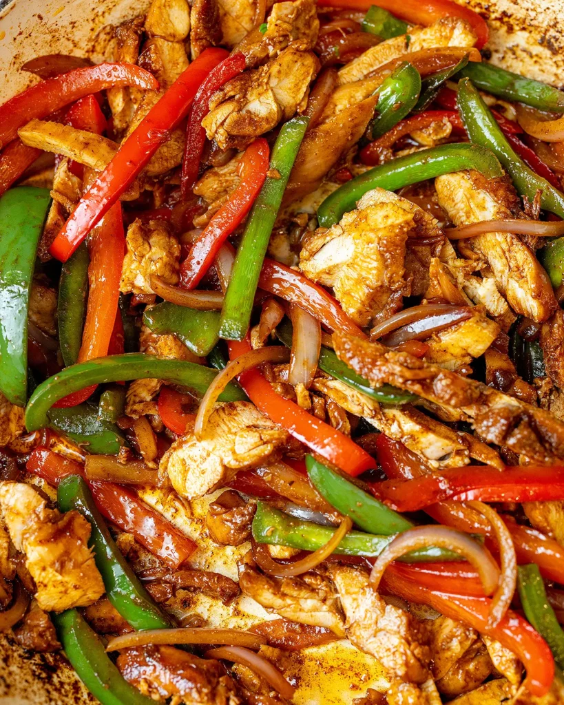 Chipotle-orange chicken with peppers