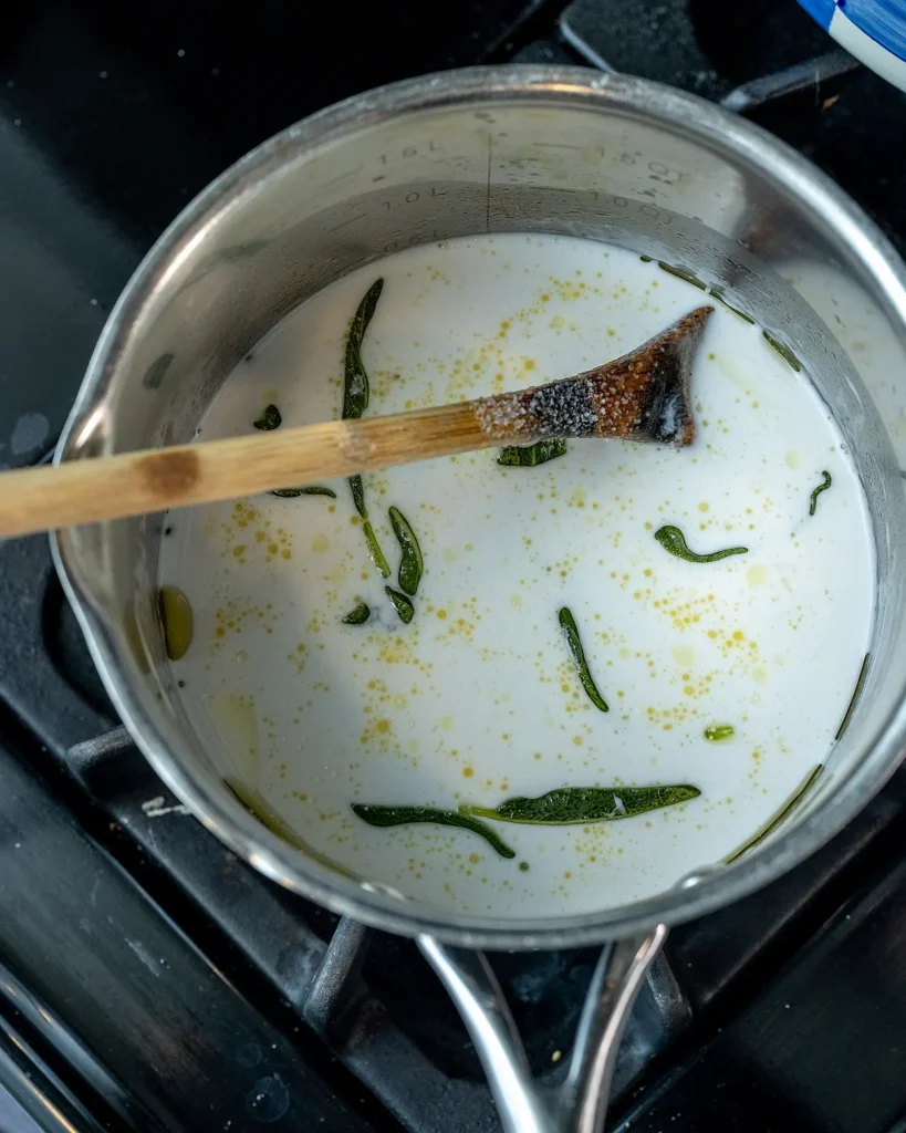 Sage infused coconut milk